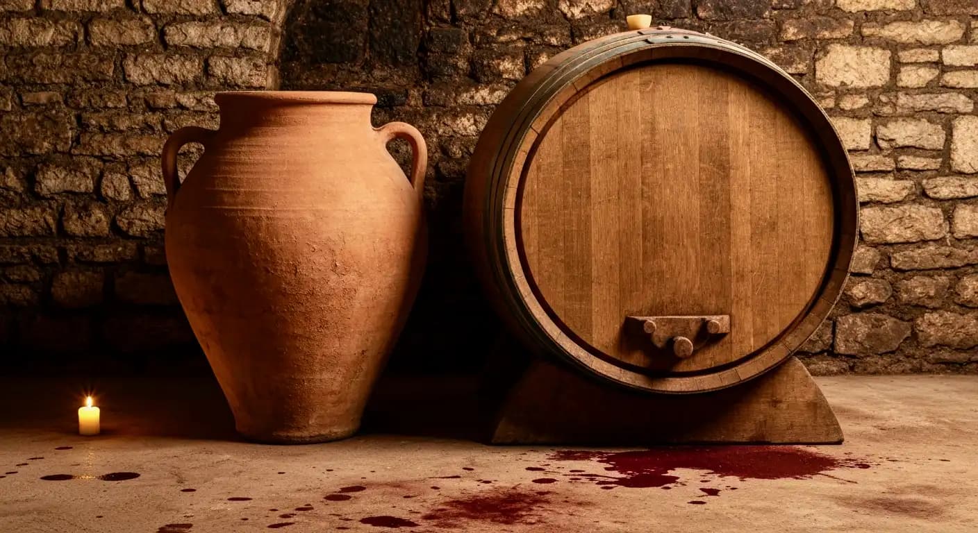 Amphore vs barrique : le retour du vin minéral