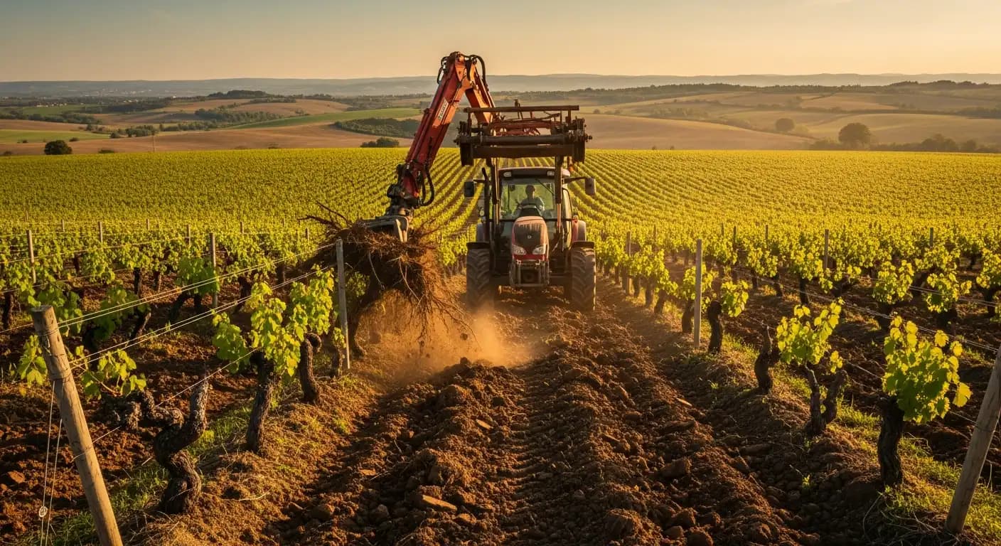 Arrachage vignes 2026 : l'aide FranceAgriMer à 4 000 €/ha