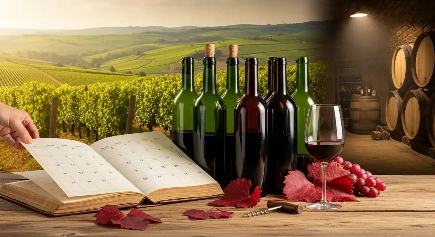 Calendrier du vin : les vignes mois par mois