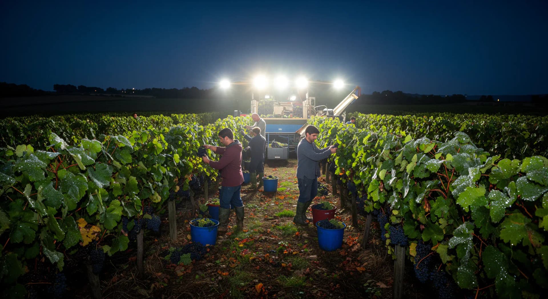 Vendanges nocturnes : raisins froids et arômes préservés
