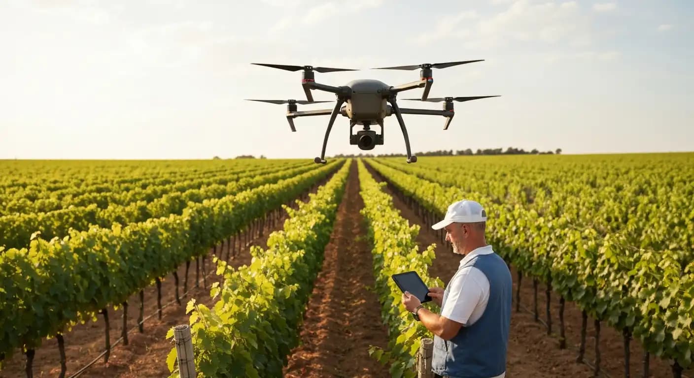 Viticulture de précision : drones, IA, NDVI et capteurs sol