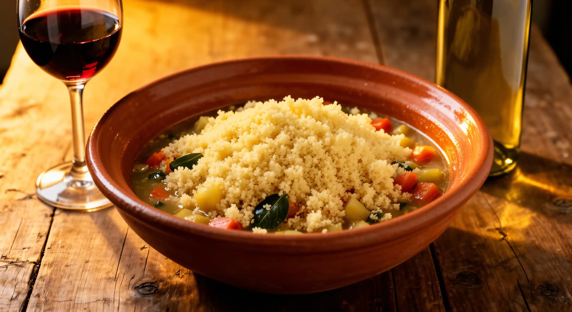 Quel vin avec un couscous : logique piquant-tanins-alcool